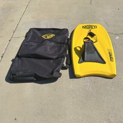 Morey Mach 11 Tube Rail Body Board w/ BZ bag & Churchill M/L Makapuu Pro Fins