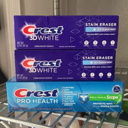 Crest Toothpaste $5 All