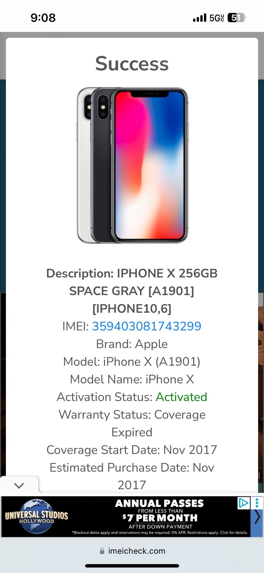 iPhone X 256 Gb Brand New With Box Unlocked