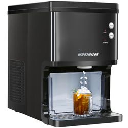Nugget Ice Maker Countertop, Pebble Ice Maker Machine Pellet Sonic Ice Maker Dispenser Portable for Home/Kitchen/Office, Soft Chewable Ice, Making Ice