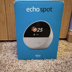New - Amazon Echo Spot “RARE Nickelodeon Limited Edition” (Model BV84J9) - White