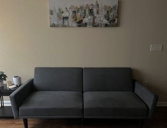 Blue/Grey Futon 
