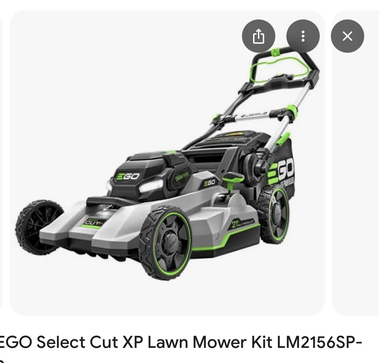 Ego Lawn Mower 1000 Series