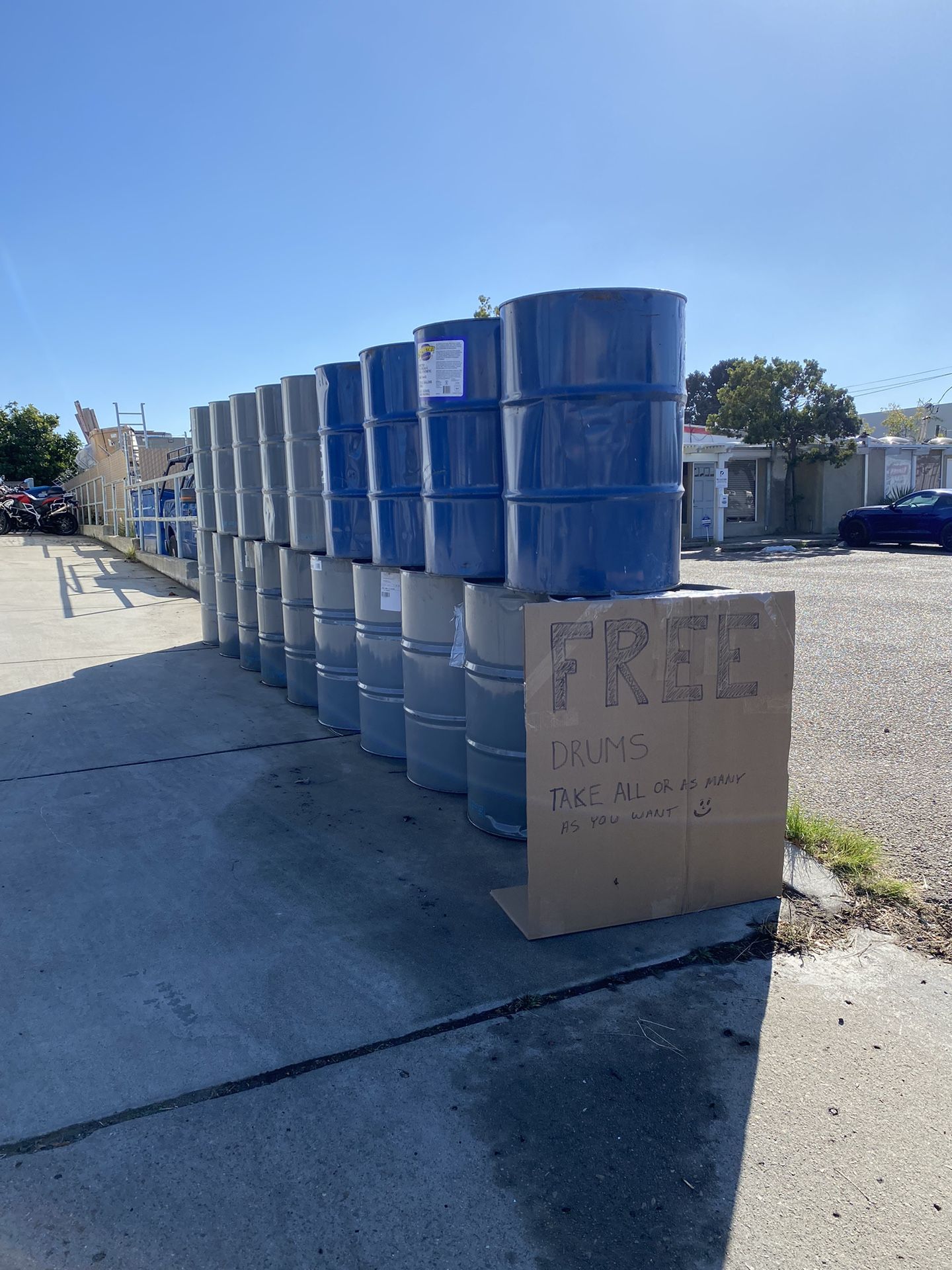 Free, empty 55 gallon steel drums for Sale in San Diego, CA - OfferUp