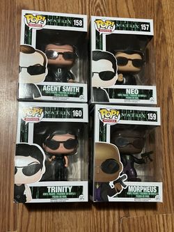 Funko Pop Movies The Matrix (original vaulted set) #157, #158, #159, #160 Neo