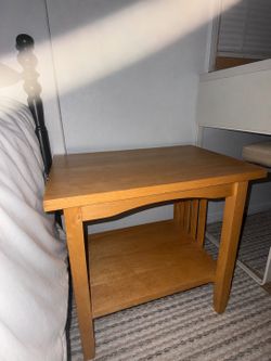 Wood bedside table - For sale
