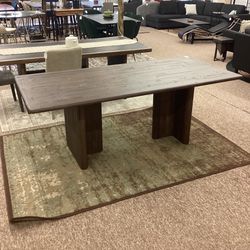 Burnt Oak Dining Table