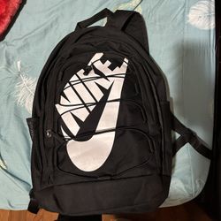 black Nike backpack