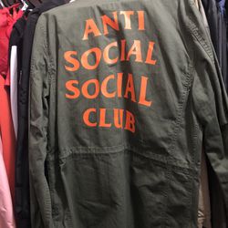 Anti Social Social Club Alpha Industries M-65 Jacket Poppy Green