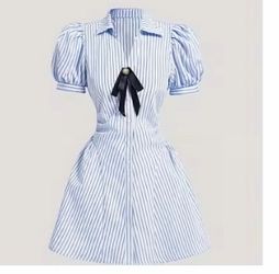 Halloween Wendy XL dress, striped tights and sleeves