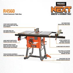 Ridgid 10 Inch Contractor Table Saw 