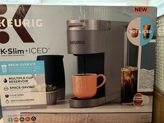 Keurig K‑Slim + ICED Coffee Maker – Arctic Gray
