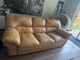 Genuine leather Sofa - Great Condition