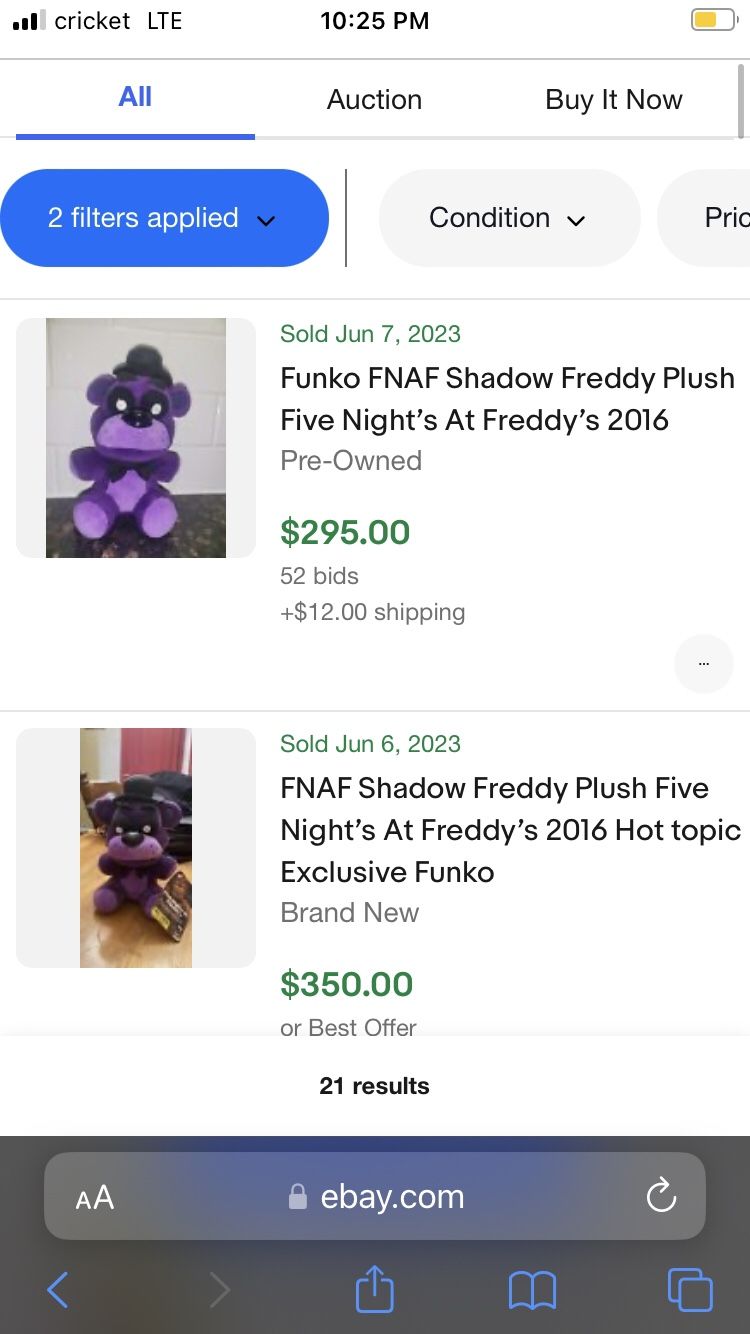 Funko Pop #126 Shadow Freddy (Five Nights at Freddys) - collectibles - by  owner - sale - craigslist