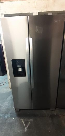 Whirlpool Side-by-Side Stainless Steel Refrigerator Fridge
