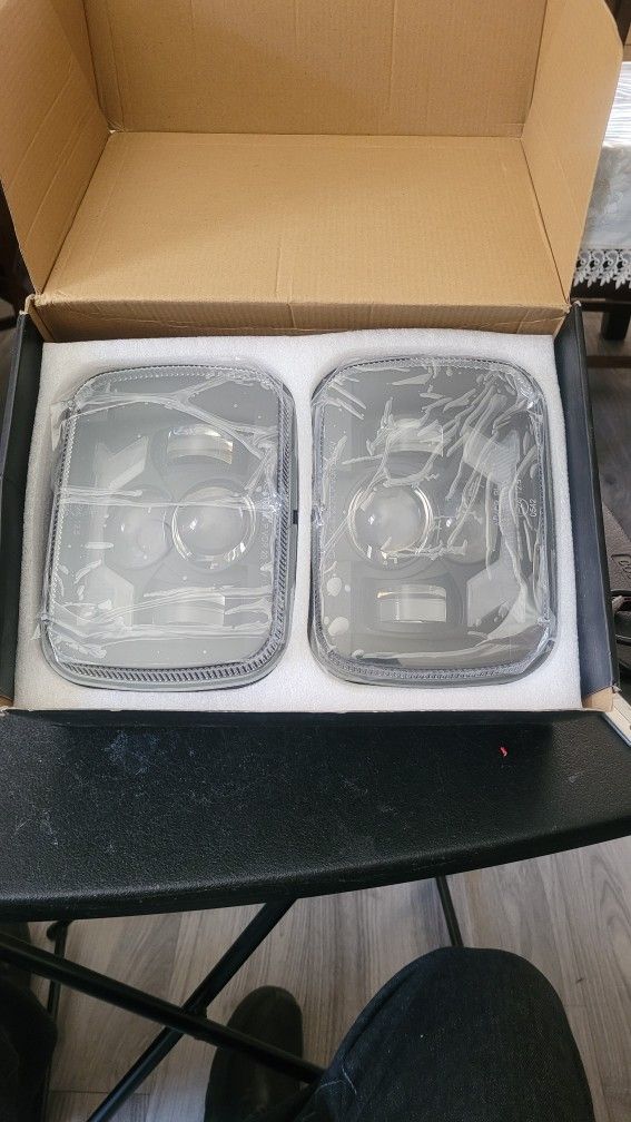 Hwstar Par De Faros Delanteros Led H6054 5x7 7x6 180w 1000 % Vrillante Compartible Con Jeep Cherokee Xj Wrangler Yj Dot Antirreflego Drl Intermitente