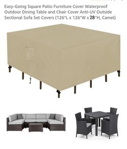 NEW SQUARE PATIO FURNITURE COVER WATERPROOF OUTDOOR