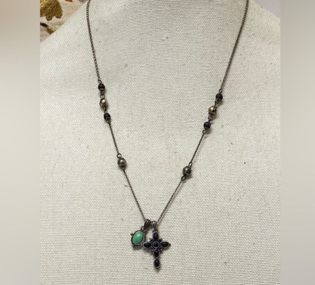 Lucky Brand Reversible Charm Pendant Necklace