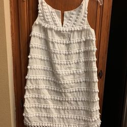 Women’s all cotton white mini dress