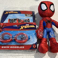 Spiderman Bundle (Arm Floats, Swim Googles and Toy)