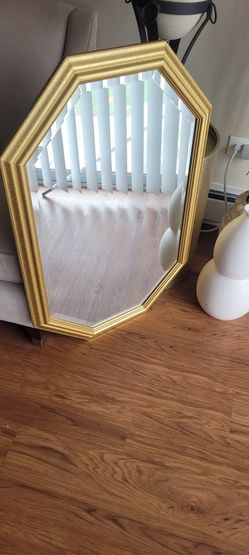 gold vintage mirror 