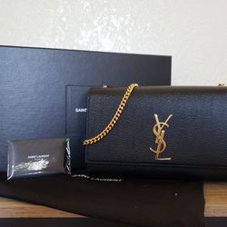 YSL Medium KATE in Black