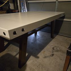 Wood table w/6 chairs