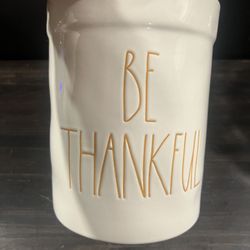 Rae Dunn Thankful Crock