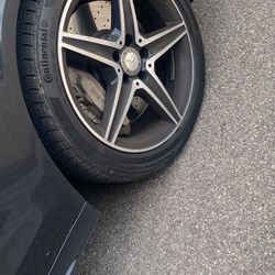 Set Of 4, Good Tires, one of the rims are cracked and leak, I Don’t Have Time To Fix It 
