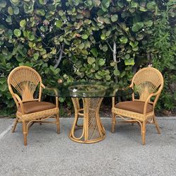 Mykes Finds: Bamboo Dining Set: Boho Chic