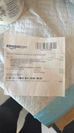 Lg front load washer door gasket x004b3j18d al-175   Mds(contact info removed)9