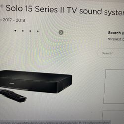 Bose Soundbar Solo 15 Series TV Sound System