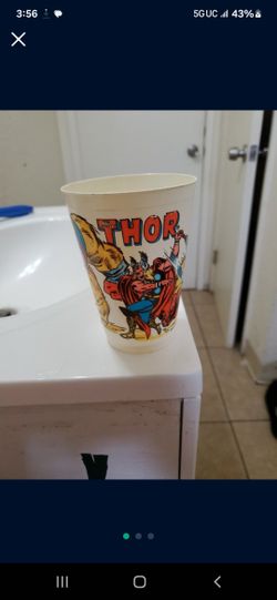 1977 Marvel Comic's The Mighty Thor” Vintage Promo Slurpee Cups