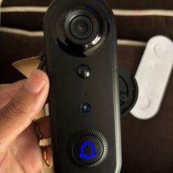 Security Battery Video Doorbell Camera Indoor/Outdoor with Indoor Chime, Wireless 2.4 Ghz WiFi, Human Detection, Real-time Alert, Two-Way Talks, 1080P