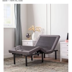 Twin size reclining bed with mattress 