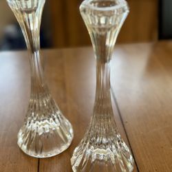 Vintage Pair Of Mikasa Park Lane 8” Single Light Candlesticks