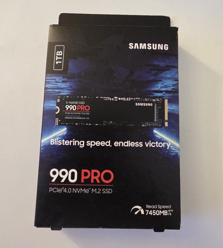 Samsung 990 Pro 1TB NVMe SSD – NEW Sealed (PCIe 4.0)