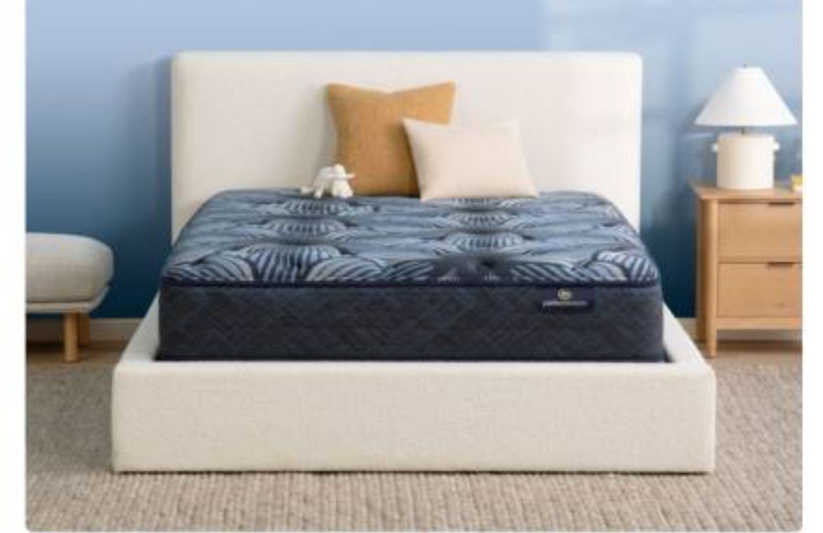 Serta Hybrid King Split Mattress And Adjustable Base