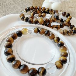 Natural Crystal Tiger Eye Bracelet 