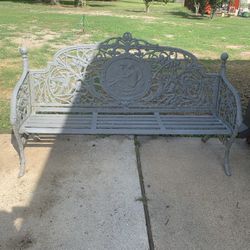 Heavy Ornate Iron Benches