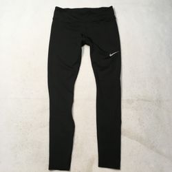 Women's medium Nike Black Dri-Fit Leggings leg swoosh