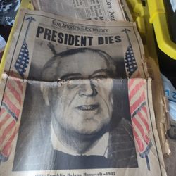1945 Los Angeles Examiner Newspaper
