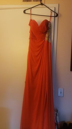 Strapless Coral dress