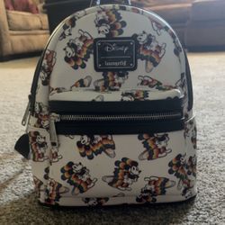 Disney loungefly rainbow mickey backpack