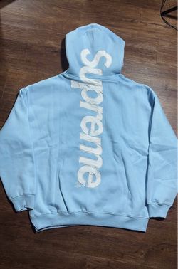 Baby blue supreme hoodie