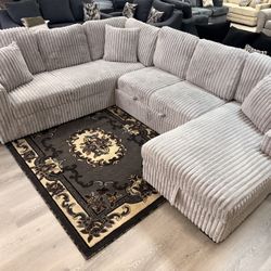 NEW CORDUROY SLEEPER SECTIONAL 