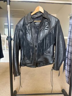UNIK Leather jacket, fits small-medium