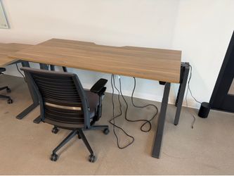 sit stand office table electric powered.