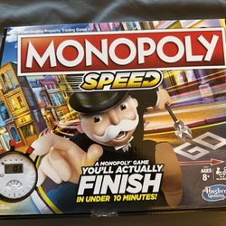 New sealed box Monopoly Speed Game