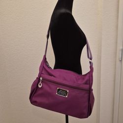 New Deep Red Purple Shoulder Bag